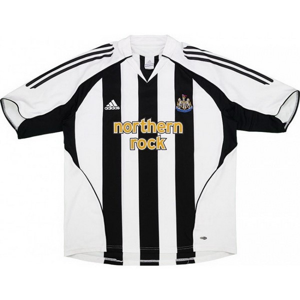 Camiseta Newcastle United Replica Primera Ropa Retro 2005 2006 Negro Blanco